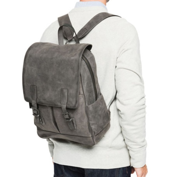 frye oliver leather backpack
